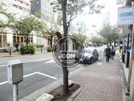 玄関前の舗装された歩道です