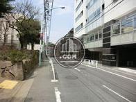 前面道路を挟んで公園があります