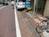 歩道との間の段差は高めです