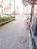 煉瓦敷きの歩道