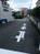 建物沿いの道