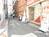裏手の路地を撮影