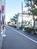 街路樹の立ち並ぶ歩道沿い